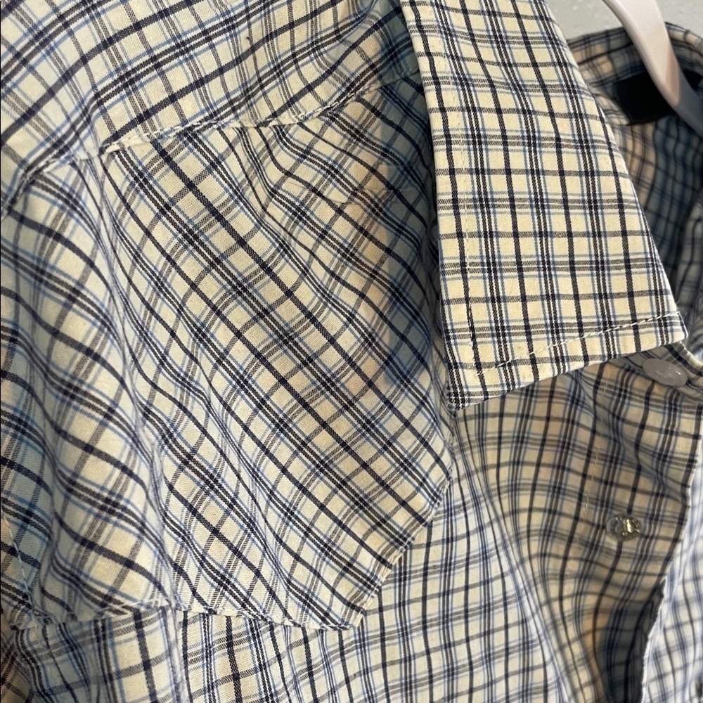 Panhandle Slim Men’s Western Pearl Snap Shirt – Plaid Long Sleeve Size 16 / 35 - Picture 5 of 9